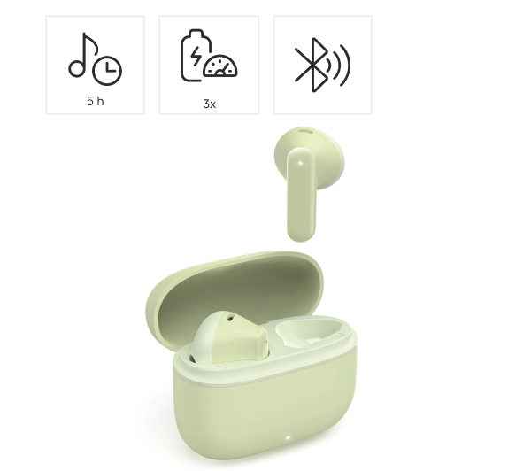 Hama TWS Freedom Light II Douszne Bluetooth 5.3 Zielony