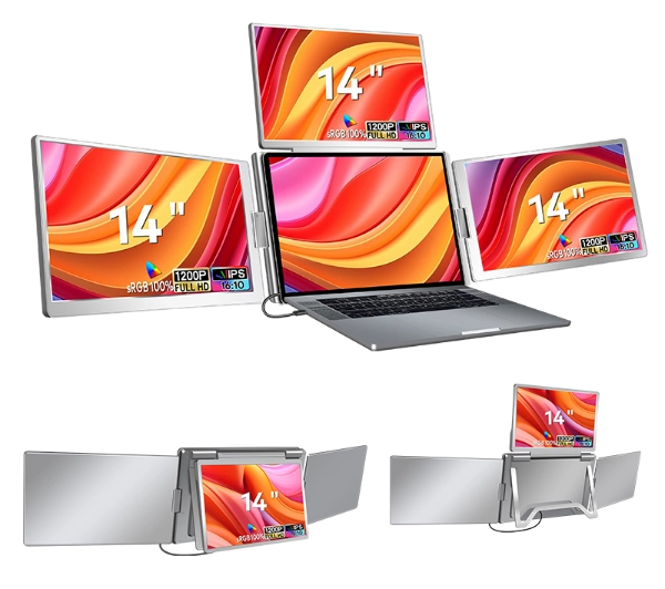 Extralink Smart Life S780 3-Screen 14" Full HD IPS 50Hz do laptopa 12" do 18,5" - Kup na Raty - RRSO 0%