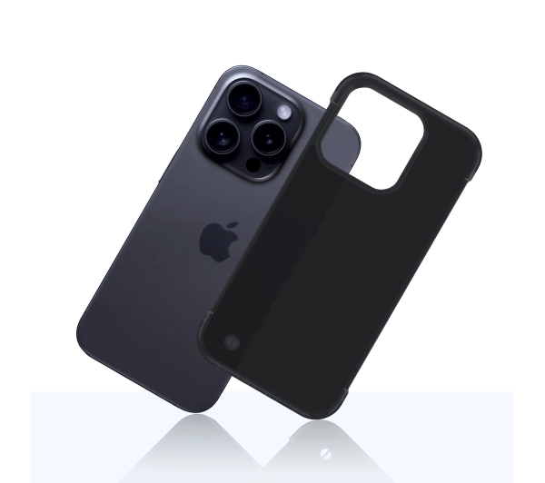 3mk Just20g Clear Case do iPhone 15 Pro Max Czarny