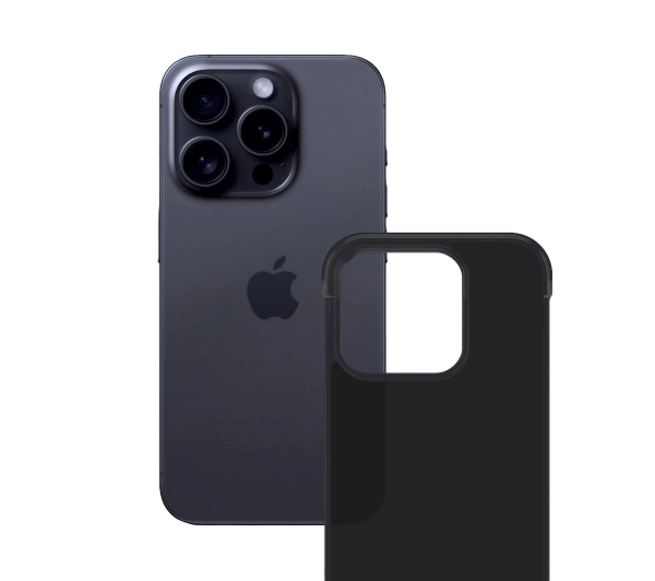 3mk Just20g Clear Case do iPhone 15 Pro Max Czarny