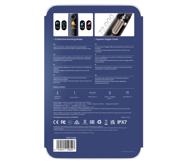 Oclean X Lite Set Niebieski