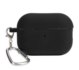 Bizon Silikonowe z karabińczykiem do AirPods Pro 2 Czarny