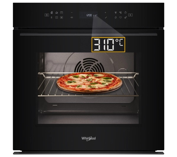 Piekarniki do zabudowy - Whirlpool WOI78HT1SBA Pizza 310C Termoobieg AirFry Czarny
