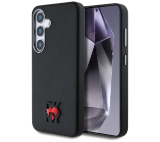 DKNY Leather Heart of NY do Galaxy S25 Czarny