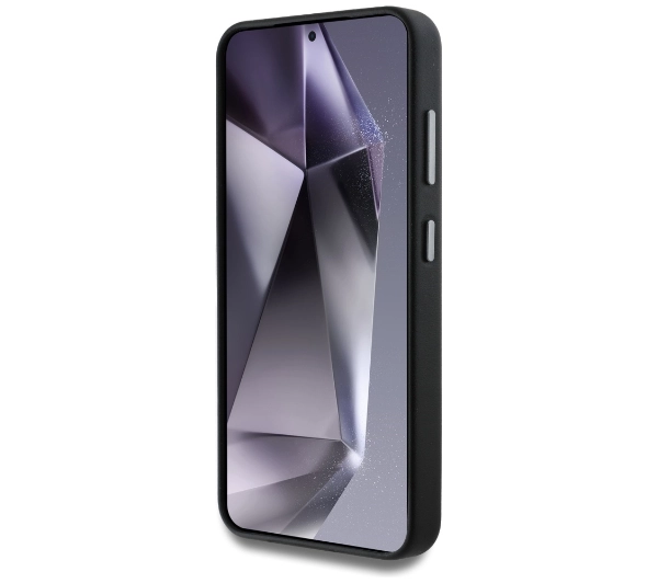 DKNY Leather Heart of NY do Galaxy S25 Czarny