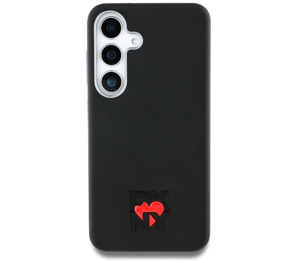 DKNY Leather Heart of NY do Galaxy S25 Czarny