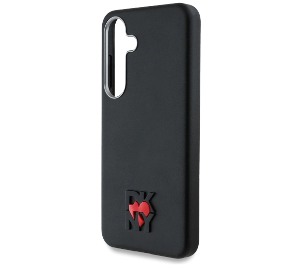 DKNY Leather Heart of NY do Galaxy S25 Czarny