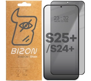 Bizon prywatyzujące pełne Edge Shadow do Galaxy S25 Plus/S24 Plus Przyciemniane