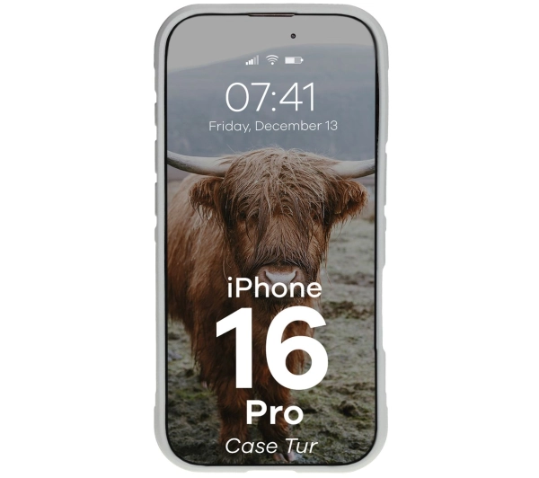 Bizon Tur do iPhone 16 Pro Light Grey