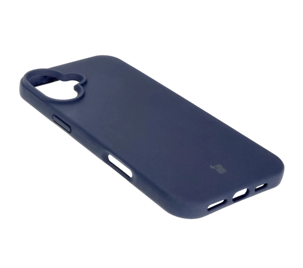 Bizon Silikonowe Soft do iPhone 16 Plus Ciemno-niebieski