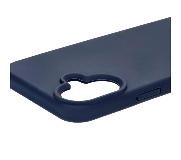 Bizon Silikonowe Soft do iPhone 16 Plus Ciemno-niebieski