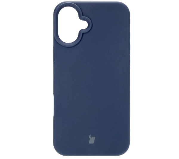 Bizon Silikonowe Soft do iPhone 16 Plus Ciemno-niebieski