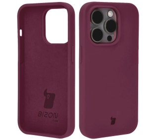 Bizon Silikonowe Soft do iPhone 14 Pro Ciemno-fioletowy