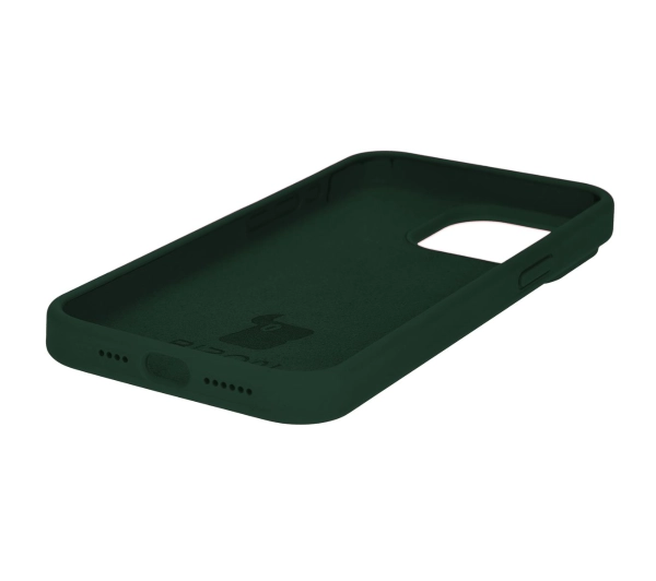 Bizon Silikonowe Soft do iPhone 15 Pro Max Ciemnozielony