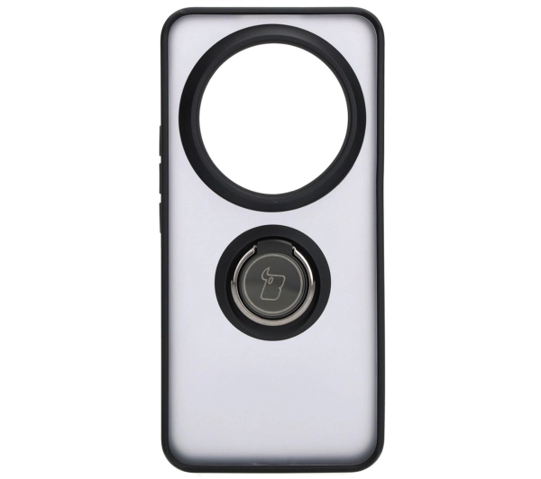 Bizon z uchwytem na palec Hybrid Ring do Xiaomi 14 Ultra Przydymione z czarną ramką