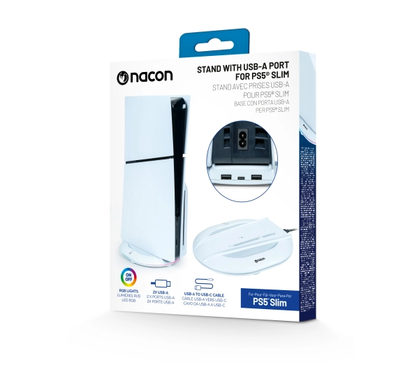 Nacon PS5SVERTSTAND na konsolę PS5 Slim z RGB USB