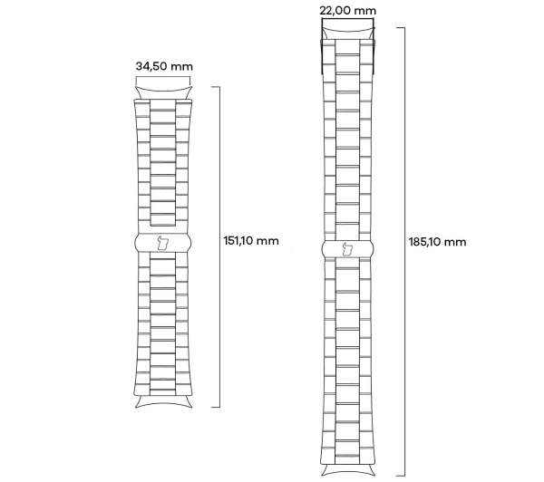 Bizon ze stali nierdzewnej Aura do Apple Watch 49/46/45/44/42mm Różowo-złoty