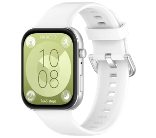 Bizon Strap Watch Silicone Pro SR do Huawei Watch Fit 3 Biały