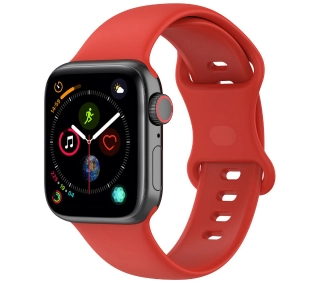 Bizon Strap Watch Silicone S do Apple Watch 38/40/41/42mm Czerwony