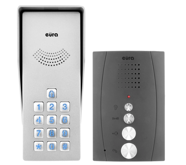 Domofony - Eura-Tech Eura ADP-38A3 Grafitowy