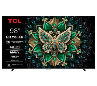 TCL 98C6K  98" QD-Mini LED 4K 144Hz Google TV Dolby Vision IQ Dolby Atmos HDMI 2.1 DVB-T2 - Kup na Raty - RRSO 0%