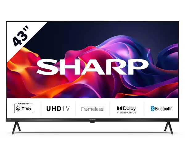Sharp 43GK4745E 43" LED 4K Smart TV Dolby Vision Dolby Atmos HDMI 2.1 DVB-T2