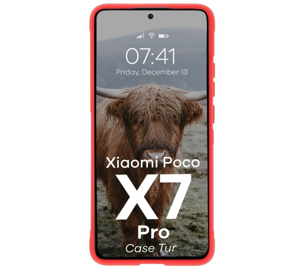 Bizon Tur do Xiaomi Poco X7 Pro Czerwony