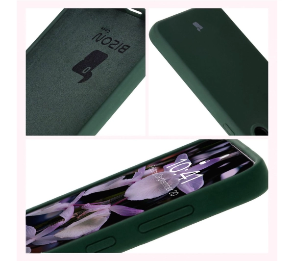 Bizon Silikonowe Soft do Galaxy S24 FE Ciemnozielony