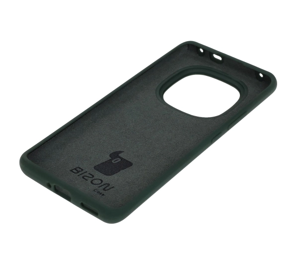 Bizon Silikonowe Soft do Xiaomi Redmi Note 14 Pro Plus 5G Ciemnozielony