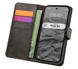 Bizon z klapką Pocket do Google Pixel 9a Czarny