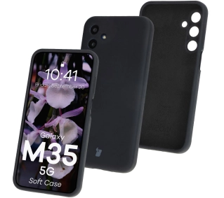 Bizon Silikonowe Soft do Galaxy M35 5G Czarny