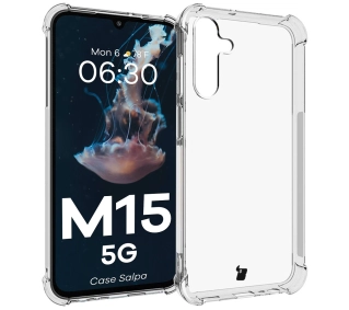 Bizon Elastyczne Salpa do Galaxy M15 5G Przezroczysty