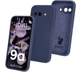 Bizon Silikonowe Soft do Google Pixel 9a Ciemno-niebieski