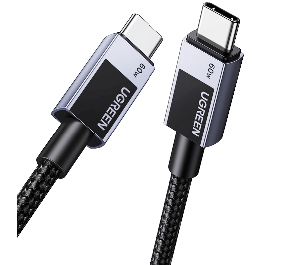 UGREEN USB-C 2.0 do USB-C 2.0 L524 PD 60W 0.5m Szary