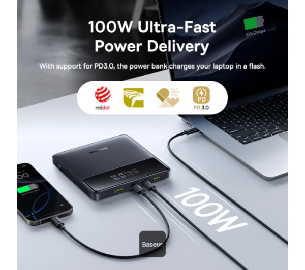 Baseus Blade H1 Lite 20000mAh 100W Czarny - ⚡ BESTSELLERY ⚡