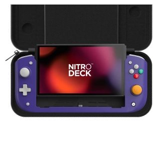 Crkd Nitro Deck Retro Purple Limited Edition with Carry Case do Nintendo Switch