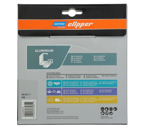 Norton Clipper do aluminium 216mm