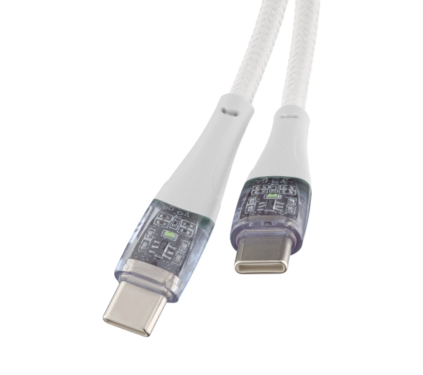 QUALO USB-C do USB-C 1,5m 3A Biały