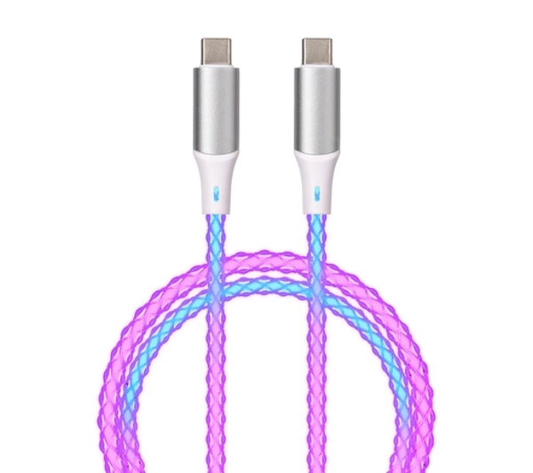 QUALO USB-C do USB-C 1m 3A Kolorowy