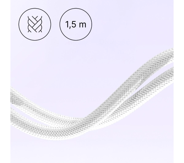 QUALO USB do USB-C 1,5m 3A Biały
