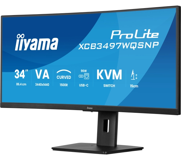 iiyama ProLite XCB3497WQSNP-B1 34" 3K VA 120Hz 0,4ms Zakrzywiony - Kup na Raty - RRSO 0%