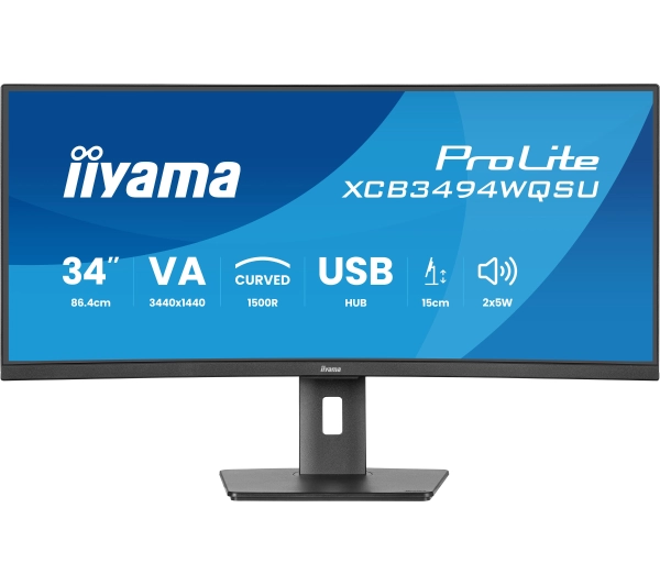 iiyama ProLite XCB3494WQSU-B1 34" 3K VA 120Hz 0,4ms Zakrzywiony