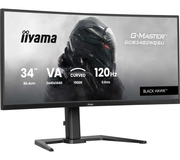 iiyama G-Master GCB3482WQSU-B1 34" 3K VA 120Hz 0,6ms MPRT Zakrzywiony Gamingowy - Kup na Raty - RRSO 0%