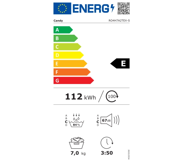 Candy pralka RapidO RO 1496DWMT/1-S + suszarka RapidO RO4 H7A2TEX-S Slim 46,5cm 7kg - TRZECI -55%, ALBO 5-TY ZA 1ZŁ - Kup na Raty - RRSO 0%