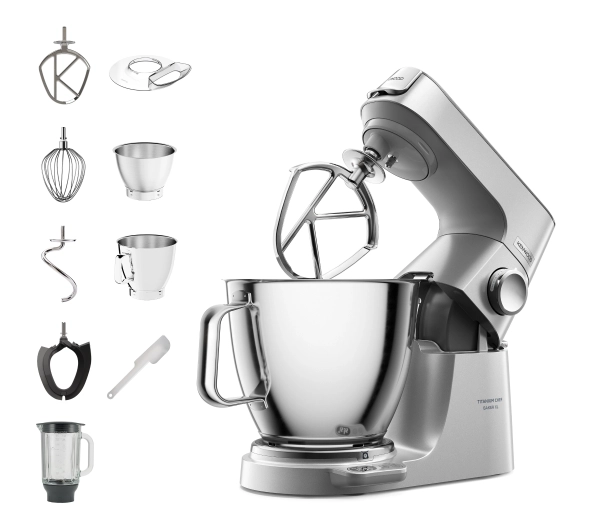 Roboty kuchenne - Kenwood Titanium Chef Baker XL KVL85.124SI 1200W Blender kielichowy Dodatkowa misa