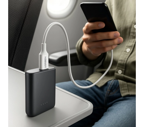 UGREEN US300 USB-C do USB-C 1m Biały
