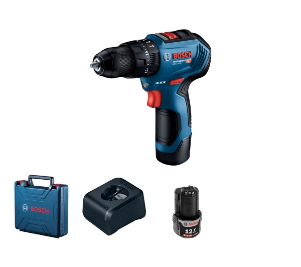 Wiertarko-wkrętarka Bosch GSB 12V-30 12 V 2 x akumulator 2 Ah (6019G9100)