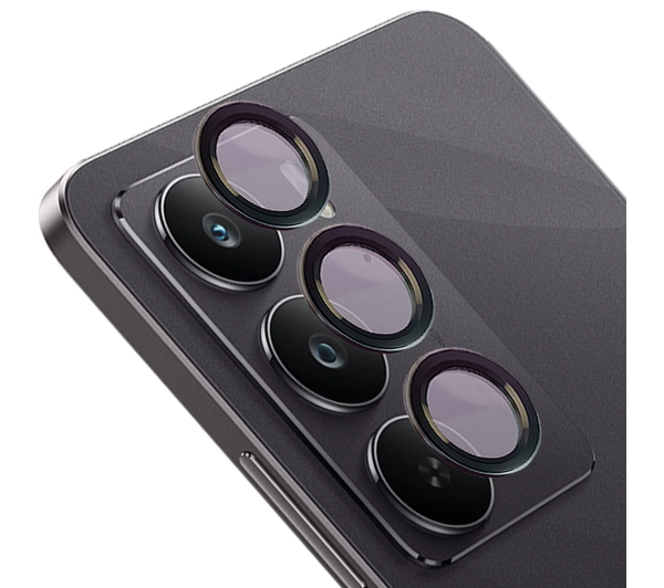 Bizon na aparat z aplikatorem Snap Lens do Realme C75 czarna ramka