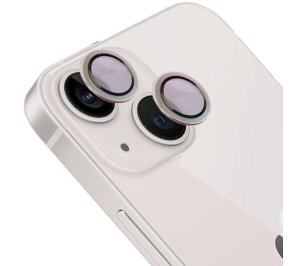 Bizon na aparat z aplikatorem Snap Lens do iPhone 13/13 Mini srebrna ramka