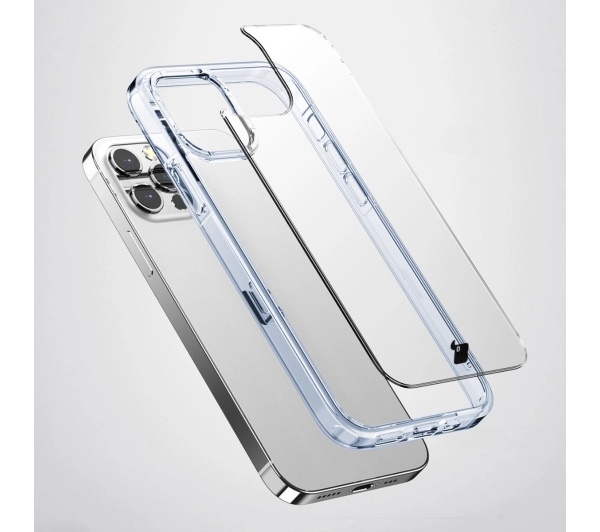 Bizon Halo do iPhone 15 Pro Max Przezroczysto-niebieski